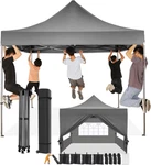 10X10 Pop Up Canopy Tent With 4 Sidewalls, Waterproof Heavy Duty Commercial. Fixed Price $274.99.