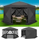 15X15FT 7SIDED Pop Up Canopy Shelter With Mesh Windows Outdoor Shade Gazebo Tent. Fixed Price $199.99.