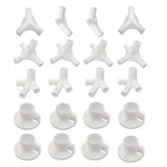 Lobergel 20PCS White Canopy Fitting Spare Parts Fits Only Poles 3X9 M,. Fixed Price $44.41.