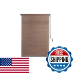 Coolaroo Wand Operated Outdoor Roller Shade Cordless Sun Blocking Window Blind. Fixed Price $83.92.
