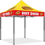 10X10 Hot Dogs Themed Pop Up Canopy Tent Commercial Food Vendors Heavy. Fixed Price $238.32.