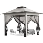 10X10 Pop Up Canopy Tent Outdoor Gazebo & Mosquito Netting Waterproof Uv Shelter. Fixed Price $119.96.