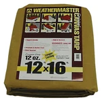 Dize Weathermaster CB1216D Tarpaulin, Ft L, W, Canvas, Tan. Fixed Price $198.26.