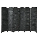 Costway 6-PANEL Room Divider Ft Weave Fiber Folding Privacy Screen Black. Fixed Price $109.99.