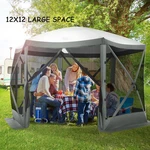 Cobizi 12'X12' Pop-up Gazebo With Mosquito Netting, Waterproof, Uv Resistant,. Fixed Price $170.00.