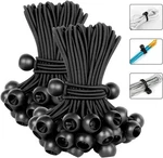 6" Ball Bungee Bungie Cord 25-100PACK Black Heavy Duty Canopy Tarp Tie Downs. Fixed Price $18.99.