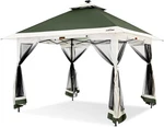 Suntime 12 X Instant Pop Up Gazebo Polyester Canopy Tent Shelter With Solar. Fixed Price $311.82.