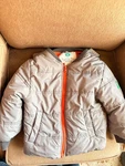 Buckle Me Baby Coat Safer Car Seat Jacket Gray Size 4 Kids Fleece Lined. Fixed Price $25.00.