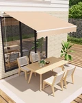 Garveelife 10'X8' Retractable Awning, Waterproof Patio Sun Shade Awni.... Fixed Price $189.99.