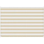 7-12' Sun Shade Cloth With D-rings Pergola Cover Patio Garden Beige Stripe. Fixed Price $180.39.