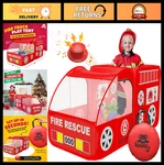 Fire Truck Play Tent For Kids - Pop Up Engine With Sirens & Sound Button. Fixed Price $50.99.