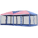 10 Ft. X 20 American Flag Print Pop Up Party Tent Gazebo Wedding Canopy With. Fixed Price $191.07.
