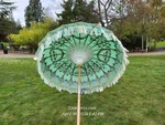 Bali Umbrella, Garden Parasol, Pool Boho Fringe. Fixed Price $297.00.