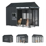 Lybosh Outdoor Dog Kennel Full Coverage For 8'DX4'WX6'H, Black. Fixed Price $149.00.