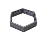 Exaco Raised Bed 43.5"X10" Dark Brown Hexagonal Plastic Modular Outdoor. Fixed Price $59.99.