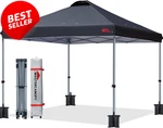 10X10 Pop Up Canopy Tent Black Durable Outdoor Shelter W Roller Bag - Us. Fixed Price $154.95.