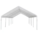 King Canopy Drawstring Cover 18FT By 27FT Fits 17FT 9 Frame White. Fixed Price $148.59.