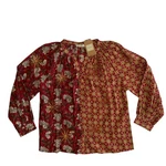 Tru Luxe Jeans Women's Size Embroidered Button Up Floral Tunic Top Blouse New. Fixed Price $18.90.