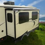 Recpro Rv Topper Slideout Awning Assembly White And Black. Fixed Price $354.95.