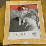 Better Homes & Garden Photo Frame Yellow Pearl Enamel Silvertone Decorative Trim. Fixed Price $20.00.
