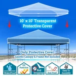 10'X10' Outdoor Canopy Protective Cover For Pop Up Party Tent Waterproof. Fixed Price $49.99.