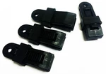 4 X Heavy Duty Tarpaulin Clips - Cover + Clamps Truck Camping Boat Caravan. Fixed Price $7.37.