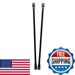 Timyrimy 35" 89CM Garden Swing Replacement Bars Matte Black Metal Round Rods For. Fixed Price $52.12.