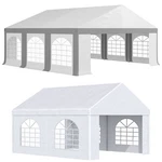 Outsunny Carport & Party Tent, Windows For Catering, Wedding. Fixed Price $314.99.