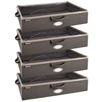 Closetmaid Fabric Organizer Multiple Item Storage Zip Bag, Charcoal (4 Pack). Fixed Price $72.99.