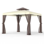 Gojooasis Patio Gazebo Tent Outdoor Canopy Shelter 10X10 Removable NETTING100. Fixed Price $140.06.