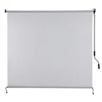 Aoodor Outdoor Solar Fabric Roller 5% Openness Cordless Sun Up Shade. Fixed Price $69.99.