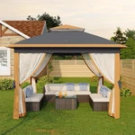 Outdoor Canopy Tent Gazebo Khaki Garveelife Pop-up Instant Mosquito. Fixed Price $259.99.