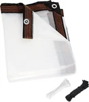 8X10 Clear Waterproof Tarps Heavy Duty Outdoor Garden Rainproof Covering,clea. Fixed Price $34.29.