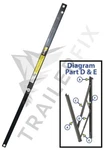 Lippert 2750572 & 2750562 Solera 69" Overall Awning Pitch Arm Length 31-5/8" Rv. Fixed Price $94.95.