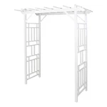 Dura-trel Wellington Arbor 72" X 85" Outdoor Garden Arch Lattice Trellis, White. Fixed Price $164.99.