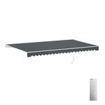 Aleko Motorized Retractable Patio Awning 16 X 10 Feet Deck Sunshade Gray. Fixed Price $579.00.