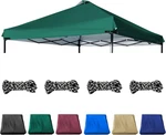 Canopy Replacement Top Silver Coated With Air Vent Upgraded Adjustable Straps Fo. Fixed Price $76.99.