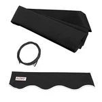 Aleko Black Water Resistant Fabric Replacement For 10X8 Ft Retractable Awning. Fixed Price $79.00.