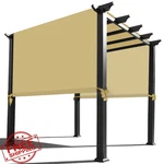 Alion Home Pergola Cover Replacement Canopy, 16'X8', Sand, Waterproof. Fixed Price $144.97.