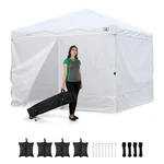 Instahibit Ez Go 10X10FT Pop Up Canopy Tent W/ 4 Sidewalls Instant Shelter Event. Fixed Price $260.90.