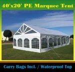 40'X20' Pe Marquee - Heavy Duty Large Party Wedding Canopy Tent Gazebo Shelter. Fixed Price $1399.99.