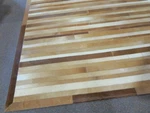 Couristan Chalet India Hand Crafted Plank Area Rug Brown-beige Size: 5'4" X 8'. Fixed Price $180.00.