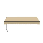 Aleko Black Frame Retractable Home Patio Canopy Awning 12 X 10 Ft Sand. Fixed Price $349.00.
