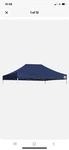 Eurmax Pop Up Replacement Canopy Top Cover 10' Blue Gazebo New Patio House. Fixed Price $99.99.