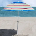 Nautica 7FT Rainbow Stripe Beach Umbrella - Upf 50 New. Fixed Price $39.98.