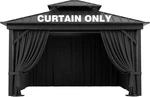 Universal 4-PANEL Outdoor Gazebo Curtain 10' X 12' Waterproof Privacy Screen. Fixed Price $176.99.