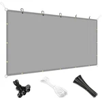 Sun Shade Sail 180GSM Straight Edge Shelter Canopy Cover Garden Outdoor Gray. Fixed Price $117.25.