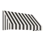 Awntech 10.375 Ft New Yorker Fixed Awning Acrylic Fabric, Black/white Stripe. Fixed Price $815.86.