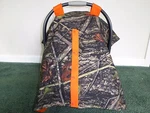 **true Timber Camo**w/front Opening Handmade Baby Car Seat Canopy-cover. Fixed Price $61.99.