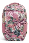 Vera Bradley Women's Recycled Lighten Up Grand Backpack Rain Forest Canopy Coral. Fixed Price $196.00.